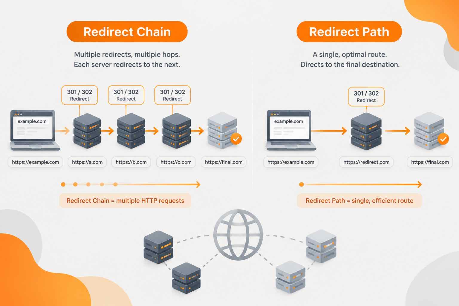 Redirect Path vs Redirect Chain: What's the Difference?